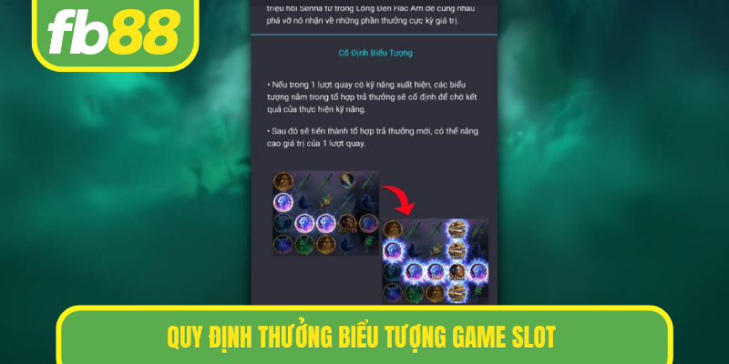 Quy định thưởng biểu tượng game slot