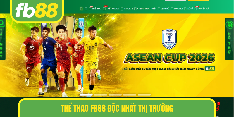 Thể thao FB88 độc nhất thị trường
